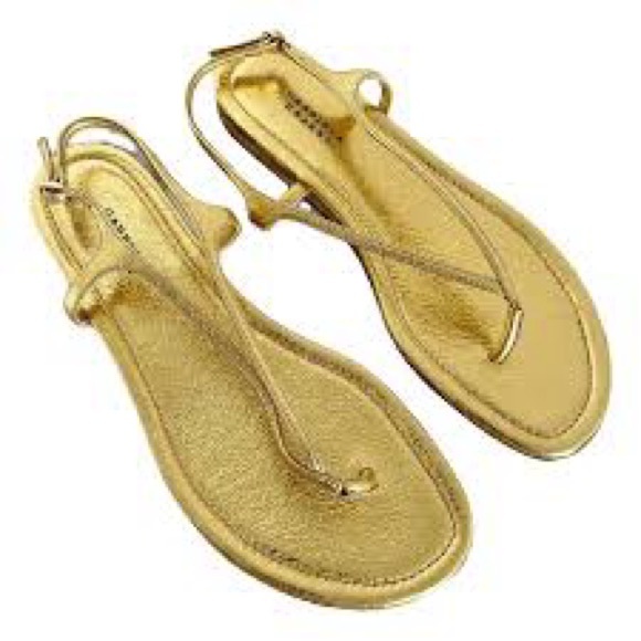 Gabriela Hearst Gia Flat Sandal in Gold Metallic Nappa Leather Sz. 38.5 w. Box - Picture 2 of 16